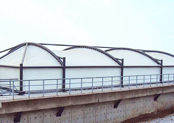 污水池反吊膜加盖