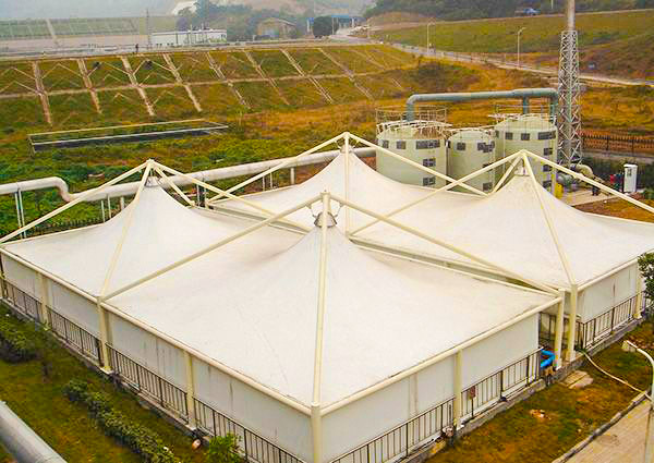 污水池反吊膜加盖