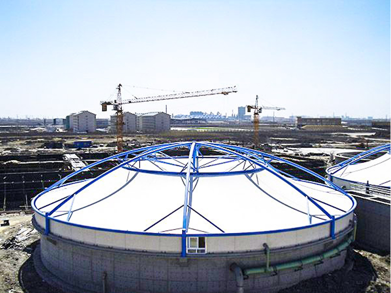 污水池反吊膜加盖